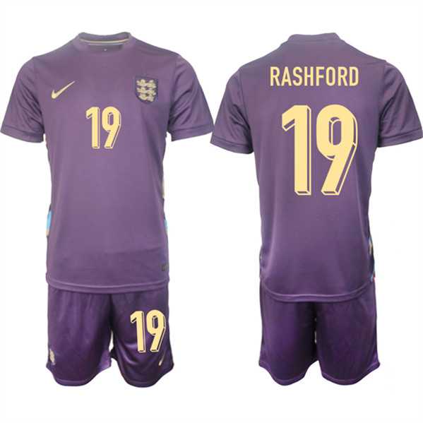Men's England #19 Marcus Rashford 2024-25 Purple Away Soccer Jersey Suit,We sell and wholesale Men's England #19 Marcus Rashford 2024-25 Purple Away Soccer Jersey Suit on line form chian!